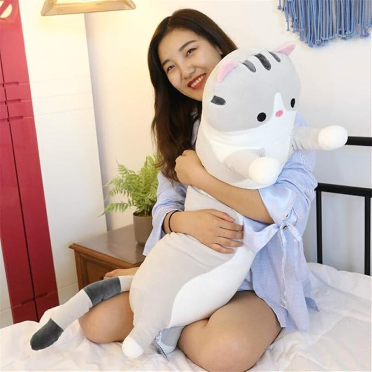 Almohadon Peluche En Felpa Gato Kawaii 110cm - Iluminaras - Imagen 12