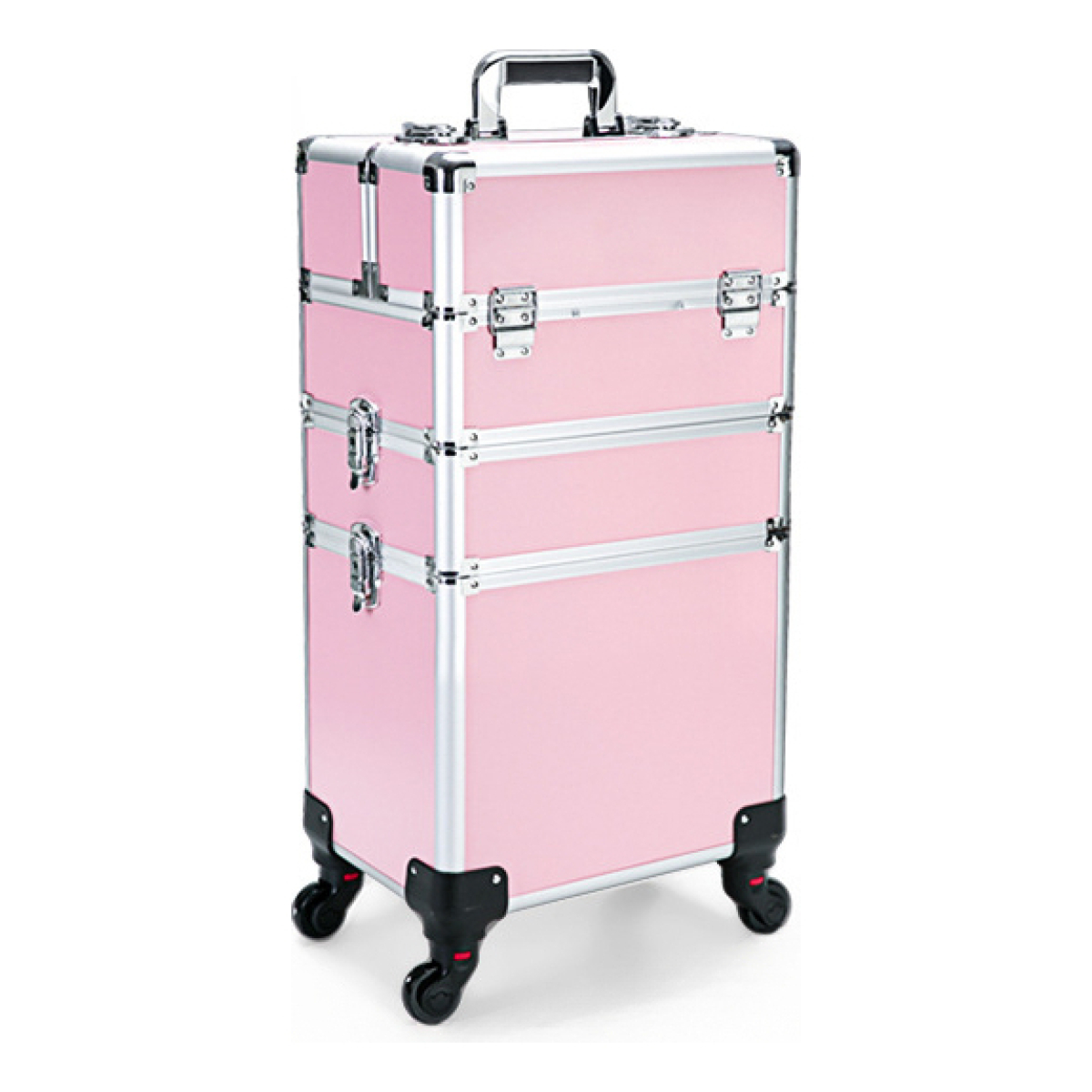 Maleta Valija Maquillaje Profesional 3 Divisiones 4 Ruedas - Imagen 6