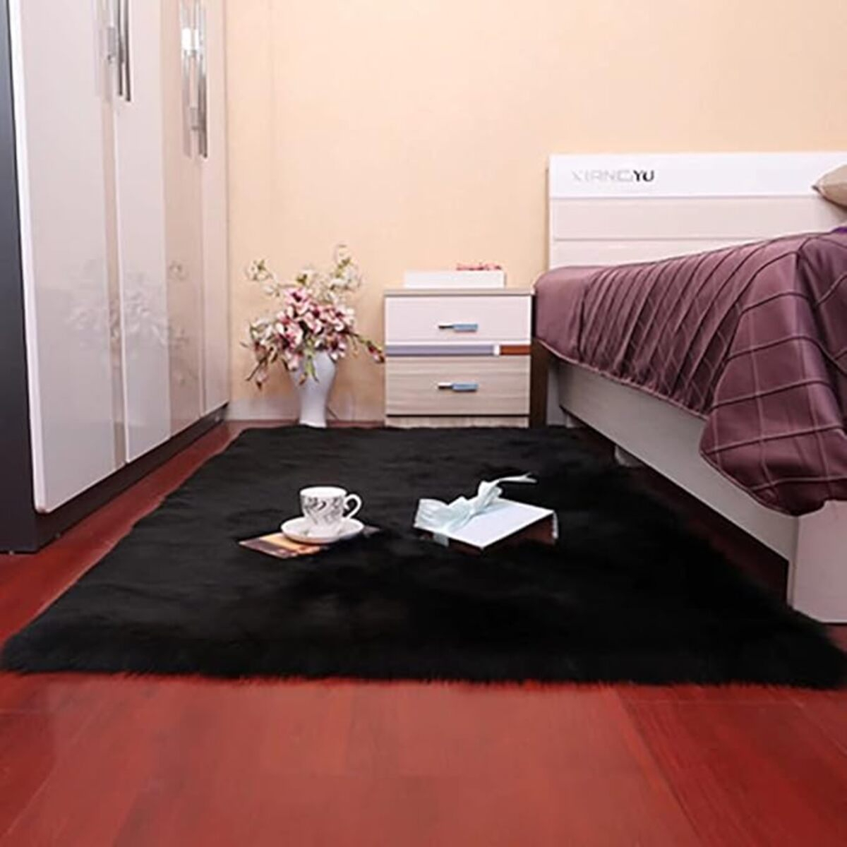 Alfombra Shaggy Decorativa Premium Rectangular Suave Moderna - Imagen 4