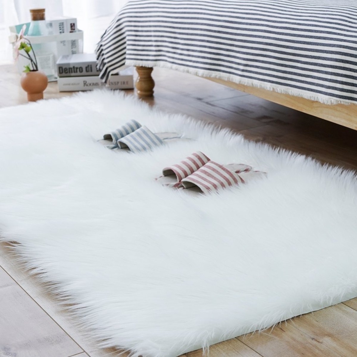 Alfombra Shaggy Decorativa Premium Rectangular Suave Moderna - Imagen 8