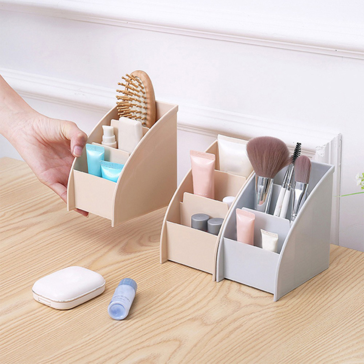 Organizador Plástico Multifunción Para Escritorio Separador - Imagen 6