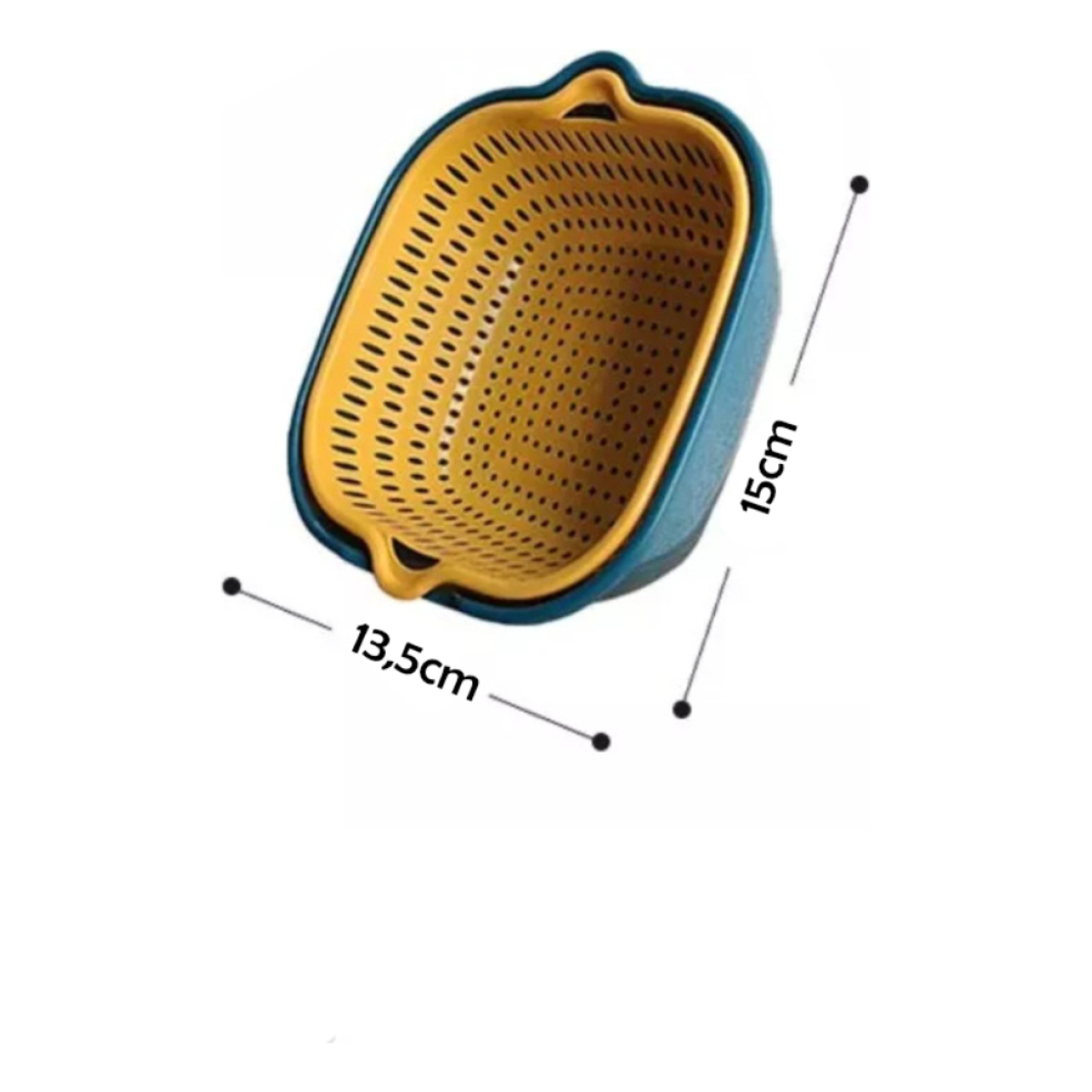 Escurridor Colador Con Recipiente Volcador Chico - Imagen 2
