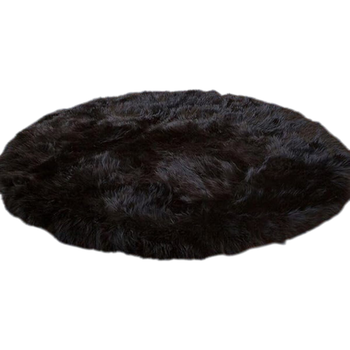 Alfombra Redonda Shaggy 90cm Premium Suave Moderna - Imagen 11