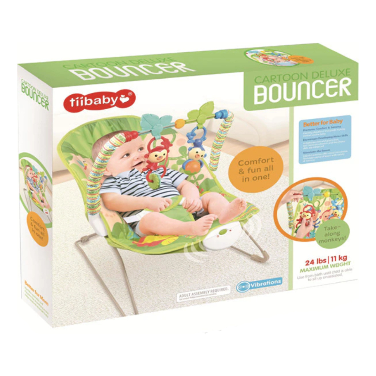 Bouncer Silla Para Bebes Mecedora Vibrador Oferta Iluminaras - Imagen 9