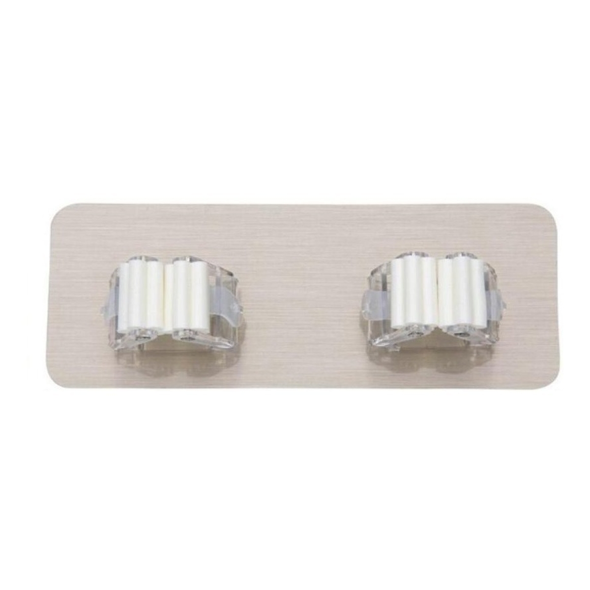 Soporte Para Escoba O Lampaso Autoadhesivo Pared Doble - Imagen 9