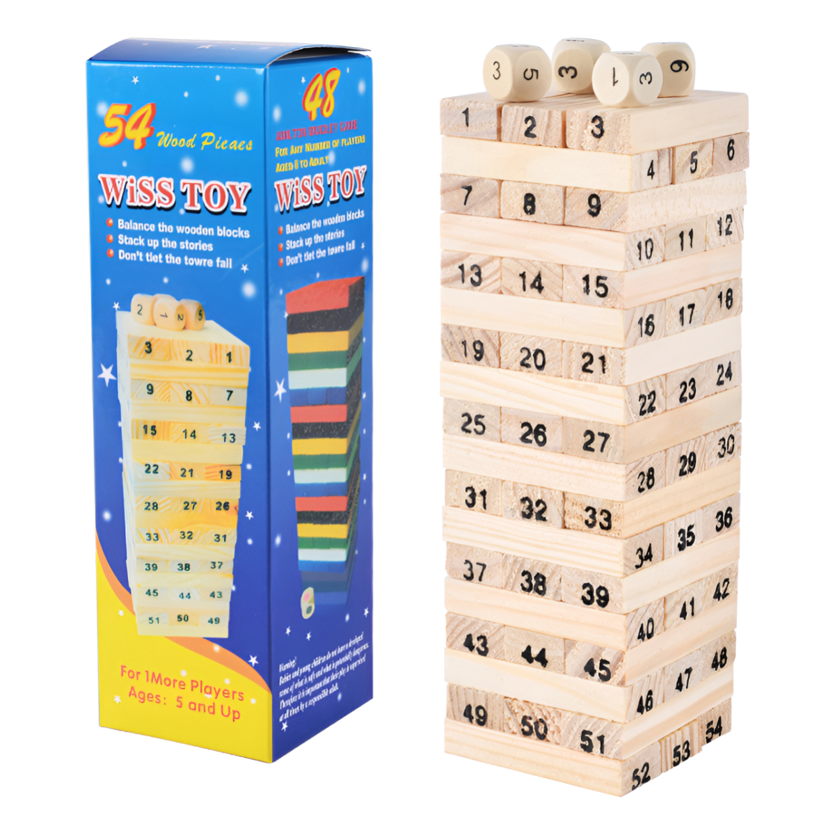 Juego De Mesa Torre De Madera Niños Niñas Estrategia - Imagen 4