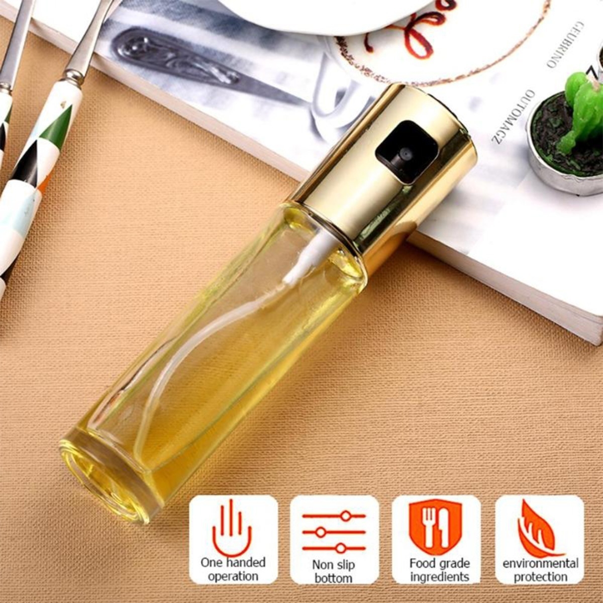 Pulverizador Rociador Spray De Aceite Oliva Vinagre Aderezos - Imagen 4
