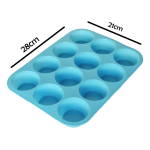 Molde En Silicona Para Cupcakes Muffins Magdalenas Cocina - Imagen 4
