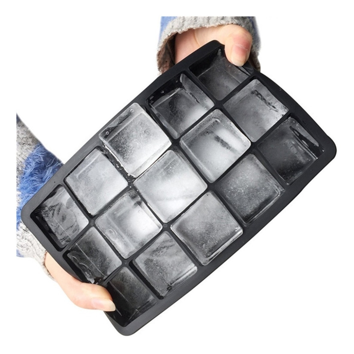 Hielera Cubetera 15 Hielo Gourmet Molde Silicona Rectangular - Imagen 3