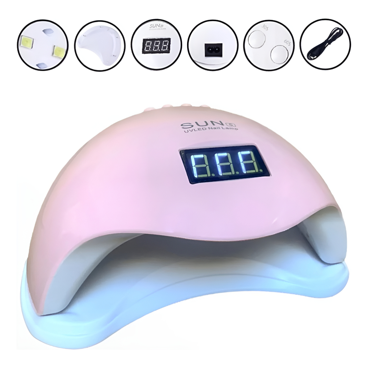Lampara Uv Led 48w Cabina Secador Uñas En Gel Premium Sun 5 - Imagen 13