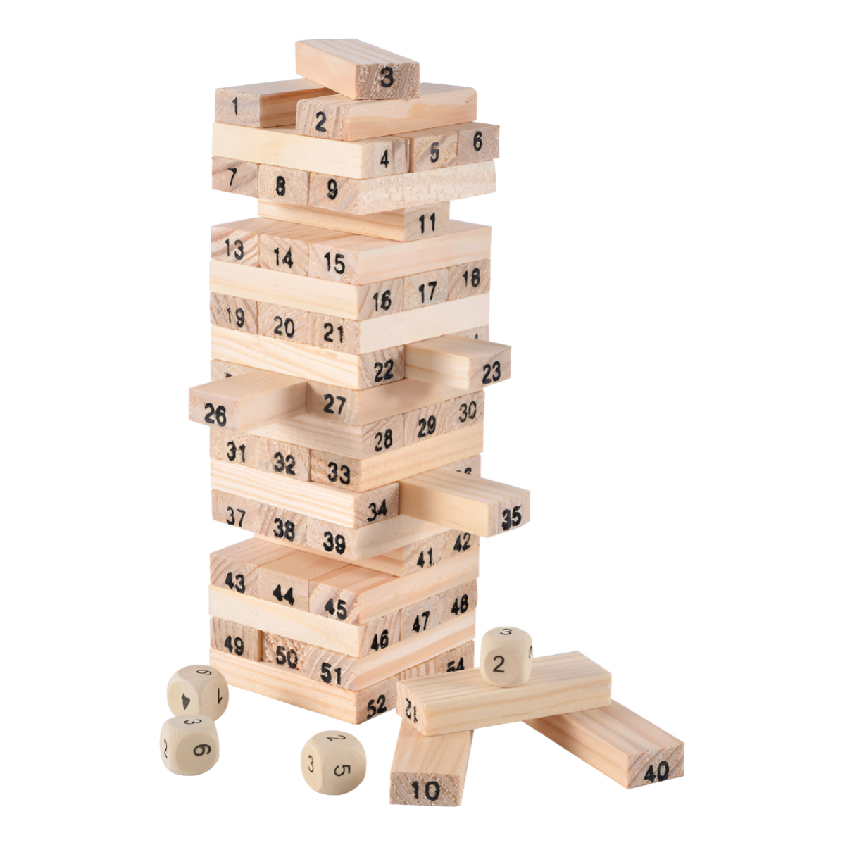 Juego De Mesa Torre De Madera Niños Niñas Estrategia - Imagen 1