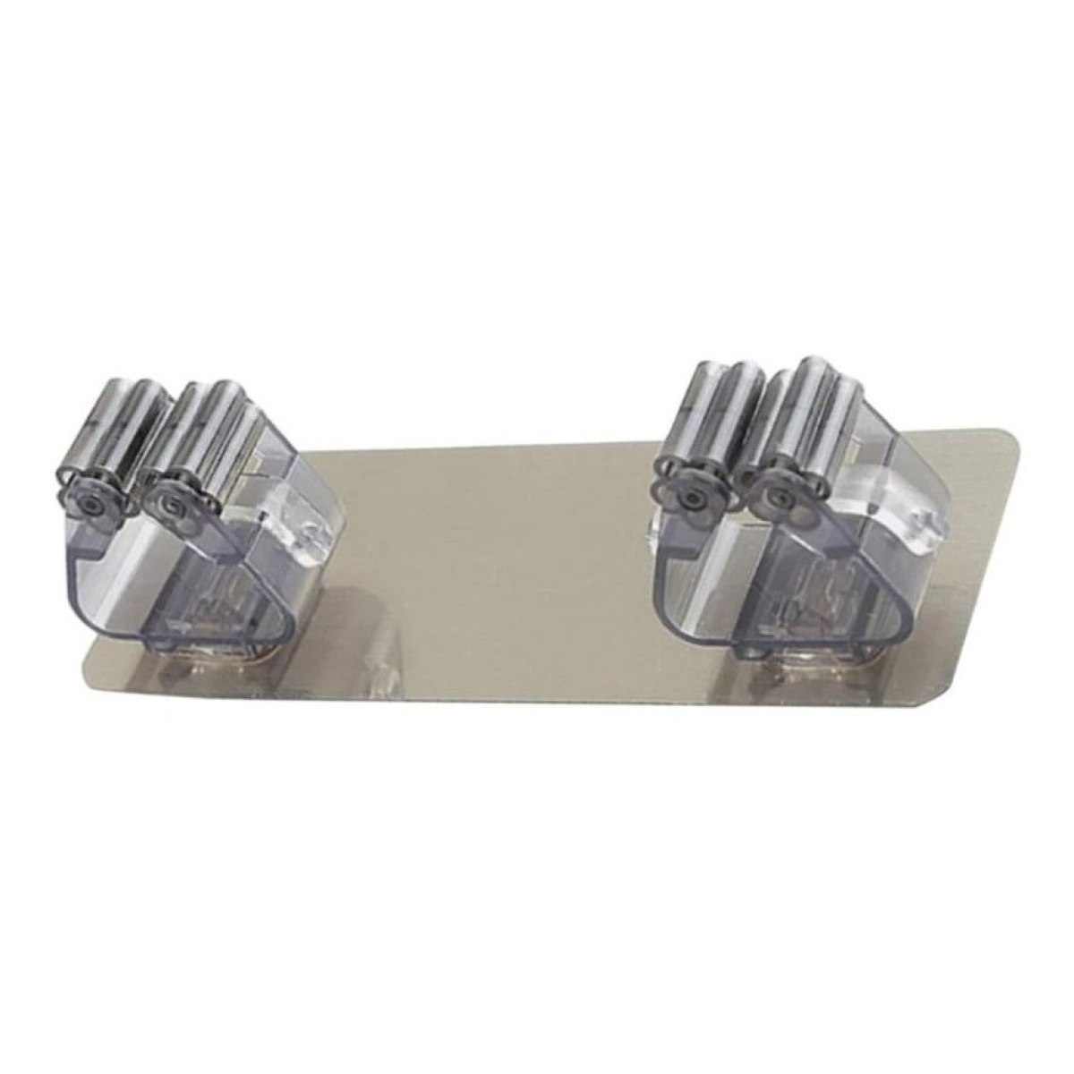 Soporte Para Escoba O Lampaso Autoadhesivo Pared Doble - Imagen 1