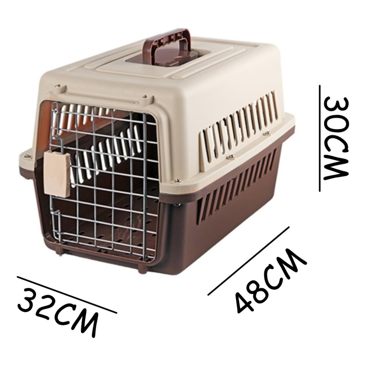 Caja Jaula Transportadora Mascotas Perros Gatos Hasta 12kg - Imagen 4