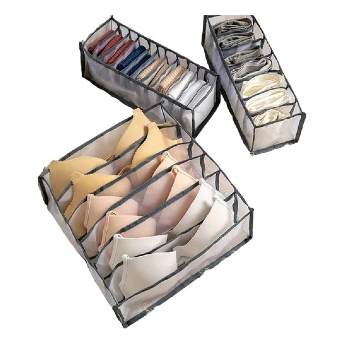 Pack X3 Organizador Ropa Interior Y Medias 6,7,11 Divisiones - Imagen 13