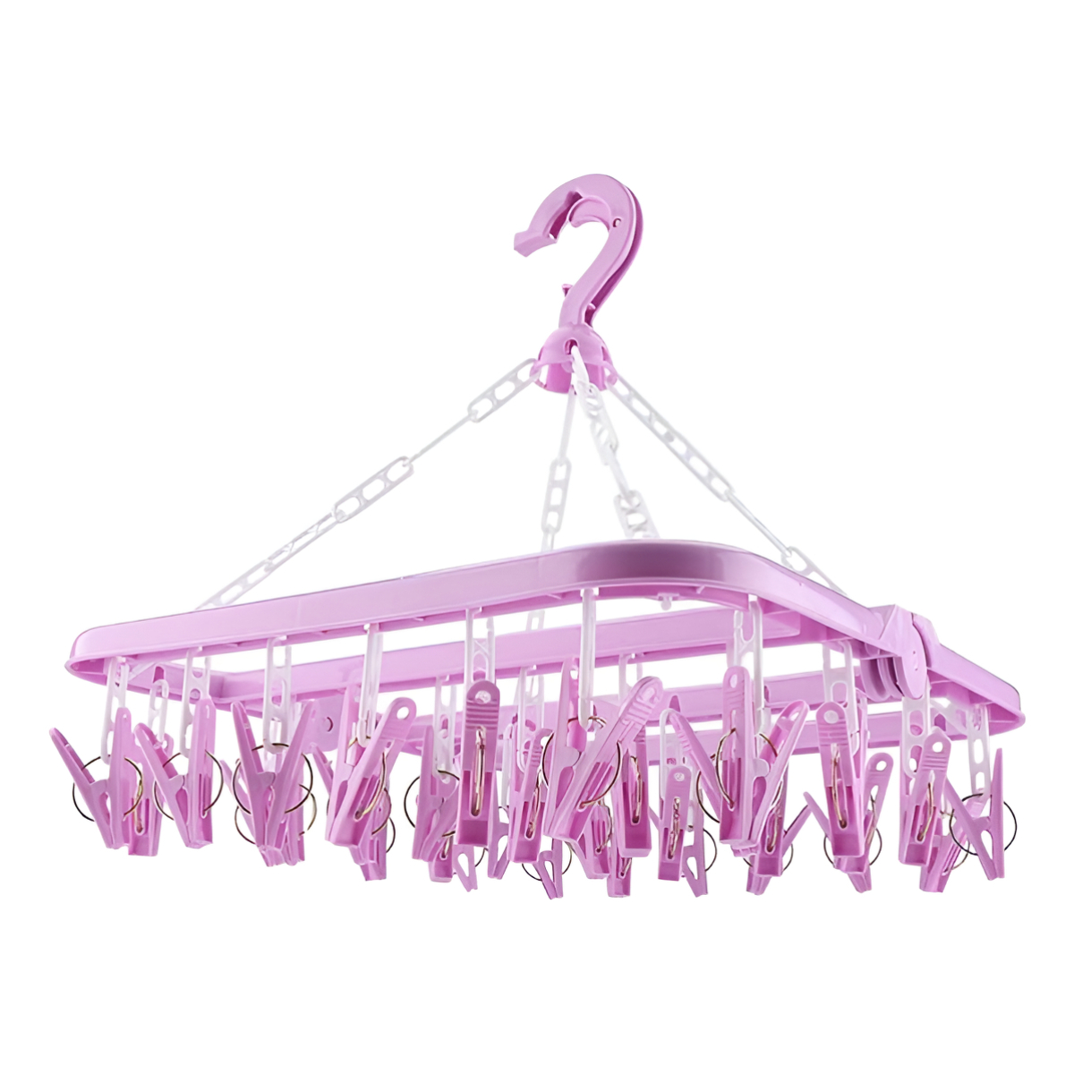 Colgador De Secado Plegable Giratorio Percha 36 Palillos - Imagen 15
