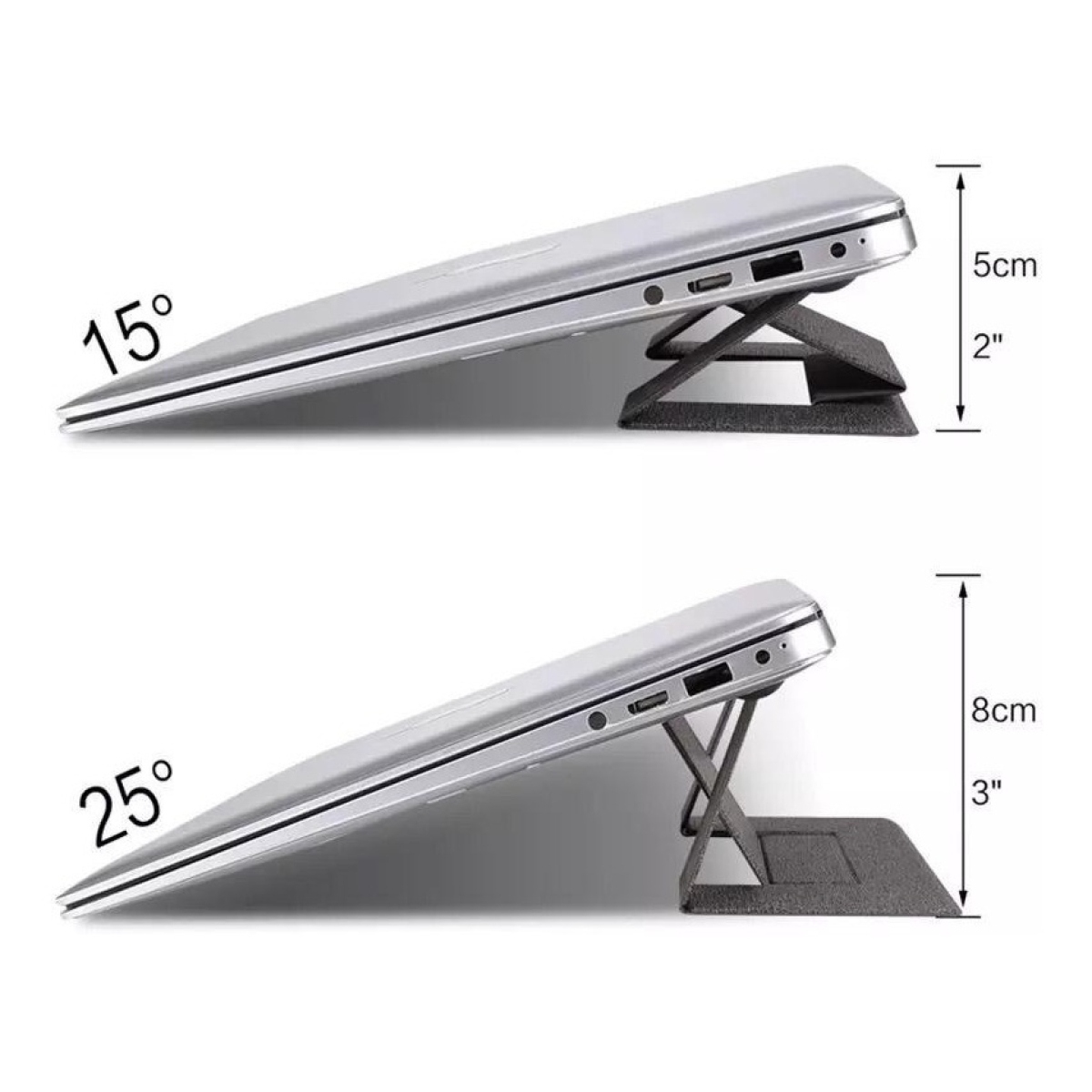 Soporte Adhesivo Plegable Para Notebook Laptop 2 Posiciones - Imagen 16