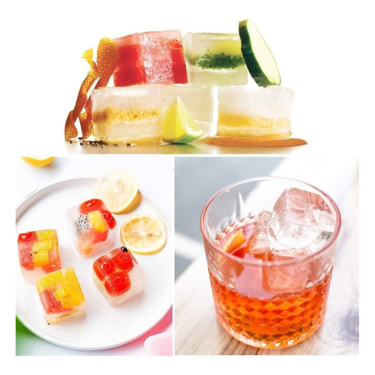 Hielera Cubetera 15 Hielo Gourmet Molde Silicona Rectangular - Imagen 6