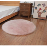 Alfombra Redonda Shaggy 90cm Premium Suave Moderna - Imagen 23