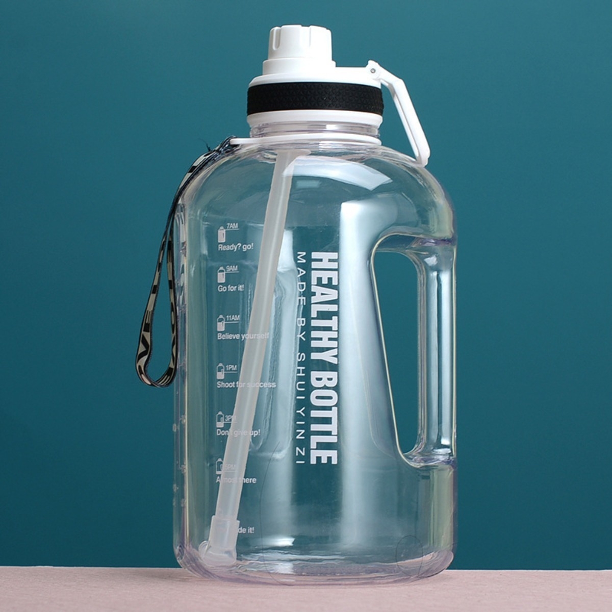 Botella De Agua Deportiva Plastico 2,2l Transparente - Imagen 2