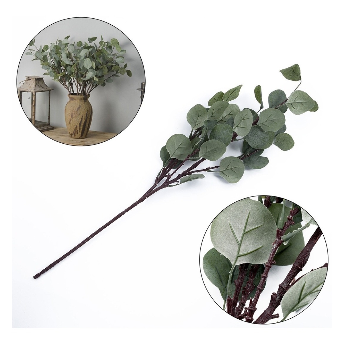 Ramo Planta Artificial Para Decorar 65cm - Imagen 9