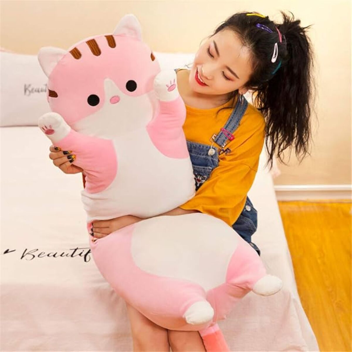 Almohadon Peluche En Felpa Gato Kawaii 110cm - Iluminaras - Imagen 4