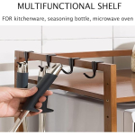 Estante Organizador De Bambu Para Microondas Cocina - Imagen 3