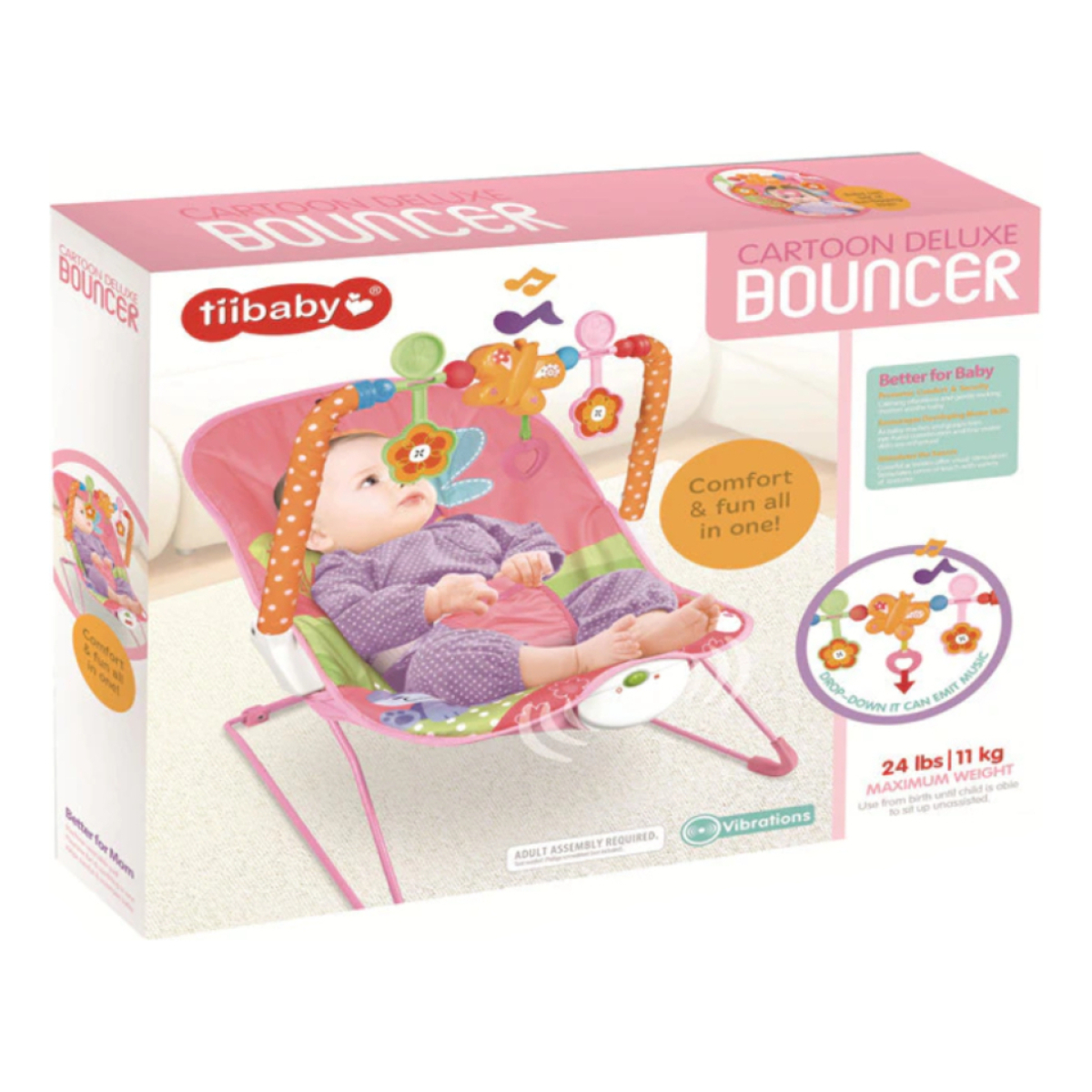 Bouncer Silla Para Bebes Mecedora Vibrador Oferta Iluminaras - Imagen 15