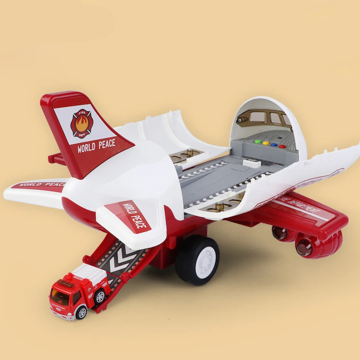 Juguete De Avion Aeropuerto Para Niños Varias Piezas - Imagen 3