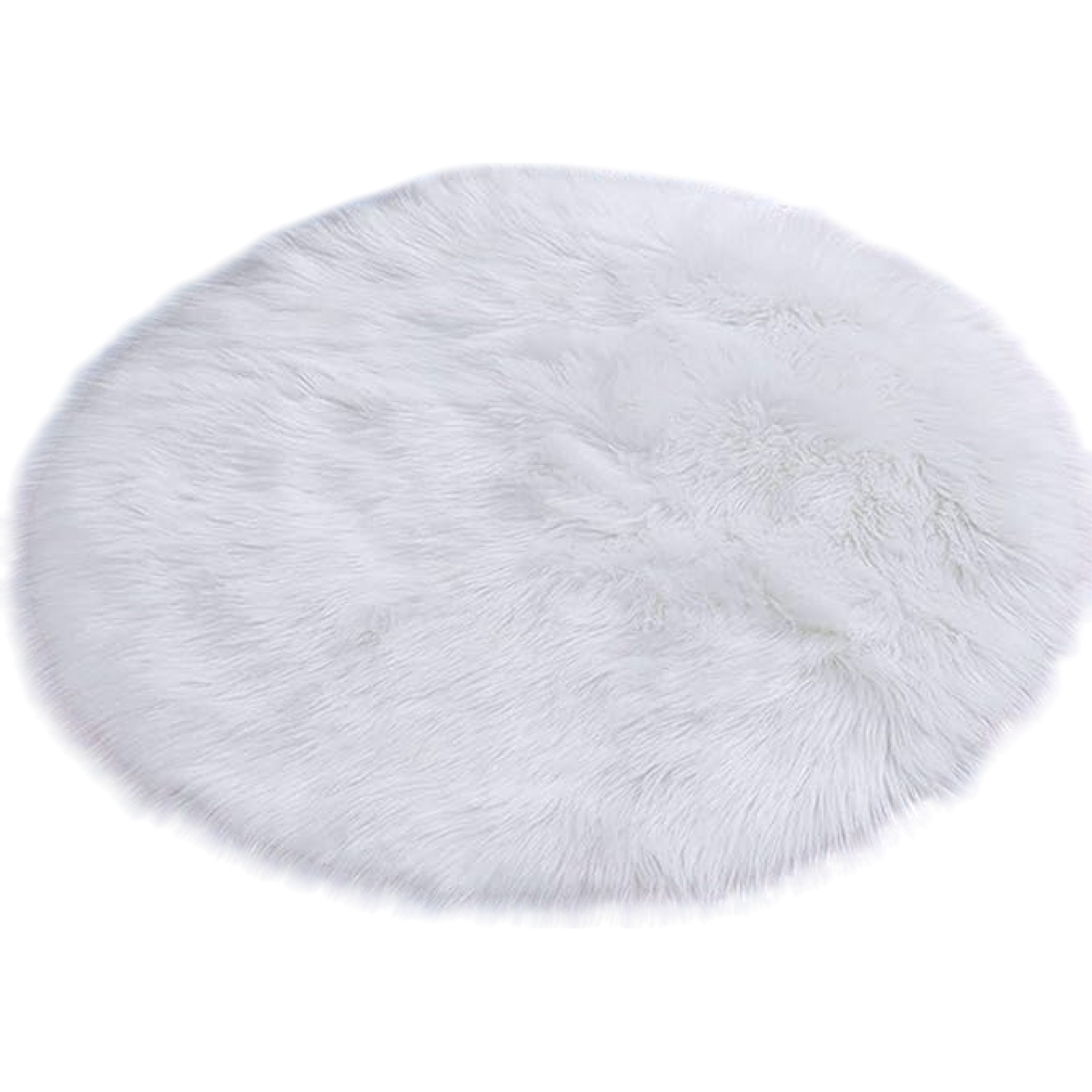 Alfombra Redonda Shaggy 90cm Premium Suave Moderna - Imagen 1