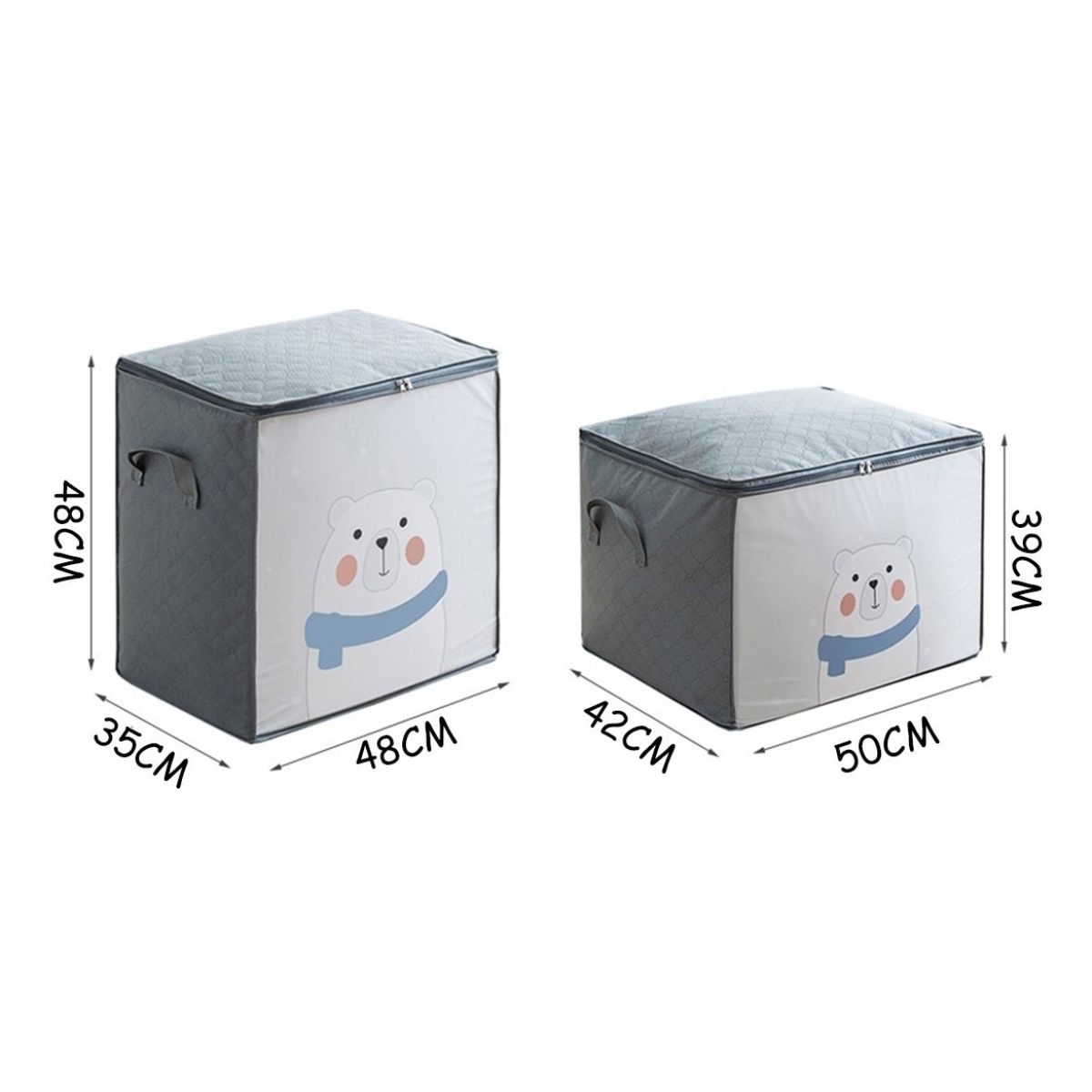Caja Organizadora De Tela Ideal Juguetes Ropa 50x42x39cm - Imagen 3