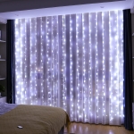 Lluvia De Luces Cortina Led 3x3 Mt P/ Bodas Fiestas Luz Guía - Imagen 10