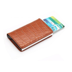 Porta Tarjetas De Metal Rfid Cuero Sintetico - Imagen 24