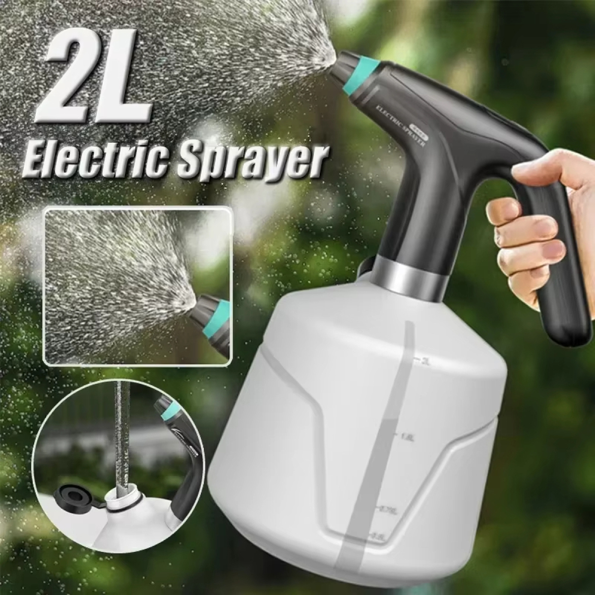 Pulverizador Rociador De 2 Litros Electrico - Imagen 5