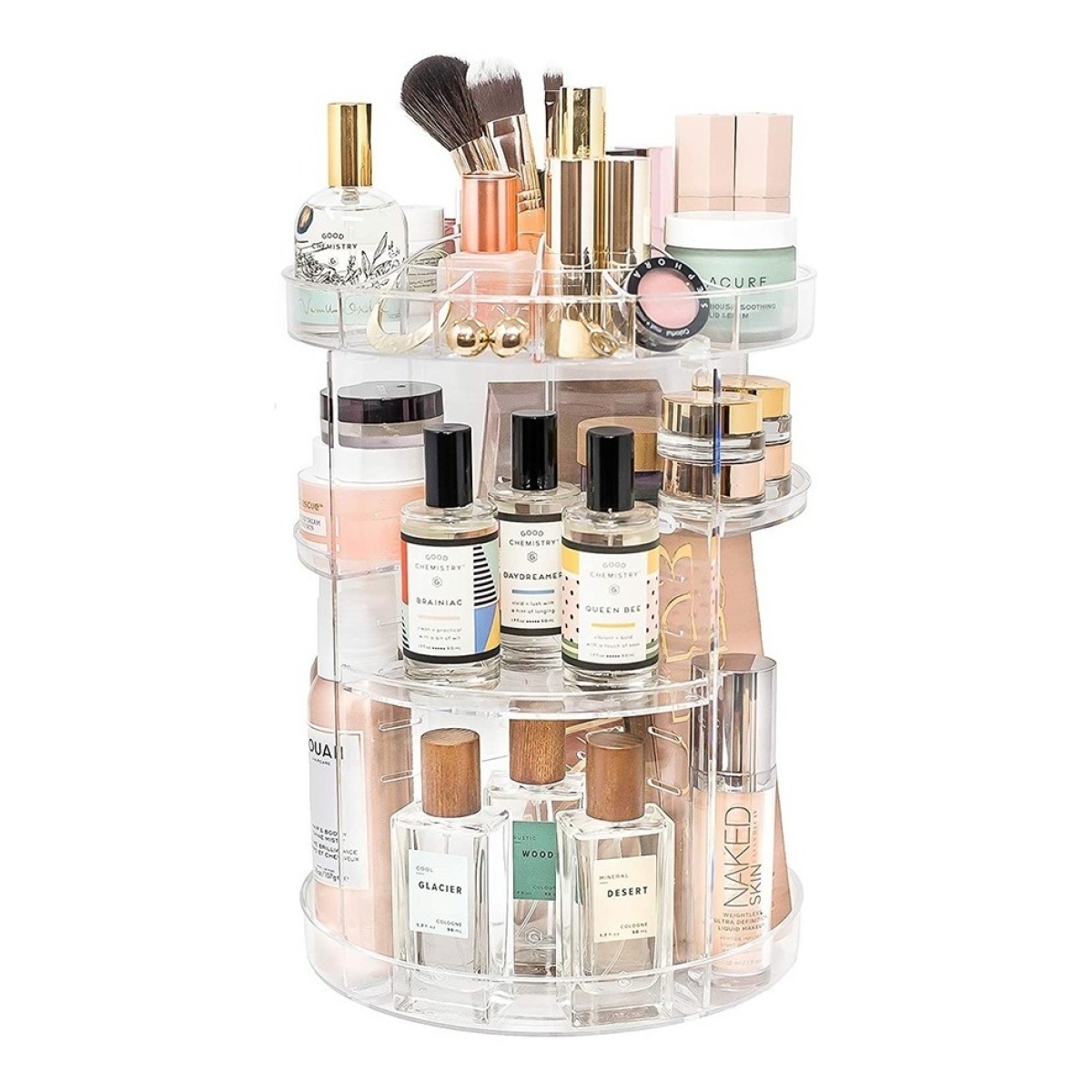 Organizador De Cosmeticos Glam Caddy - Maquillaje Giratorio - Imagen 7