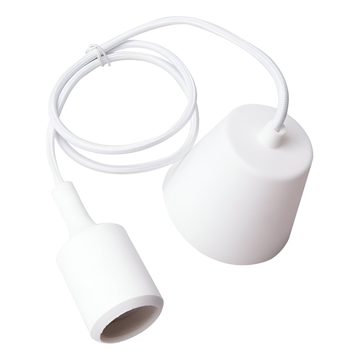 Colgantes Moderno Silicona Cable Textil 1mt Apto Led Vintage - Imagen 8