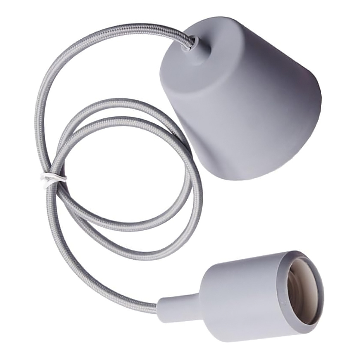 Colgantes Moderno Silicona Cable Textil 1mt Apto Led Vintage - Imagen 32