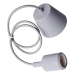 Colgantes Moderno Silicona Cable Textil 1mt Apto Led Vintage - Imagen 32