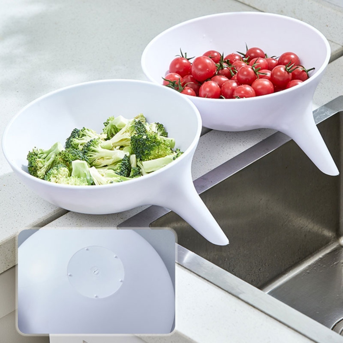 Colador Escurridor Ideal Frutas Y Verduras Filtro Extraible - Imagen 5