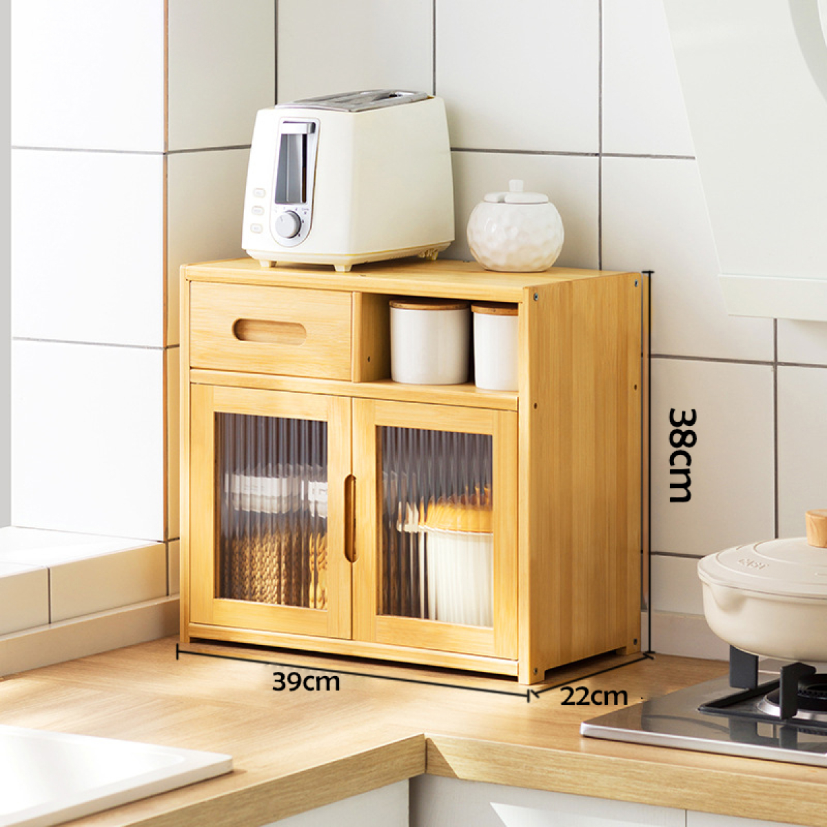 Gabinete Alacena Para Cocina Mueble Organizador Con Puertas - Imagen 3