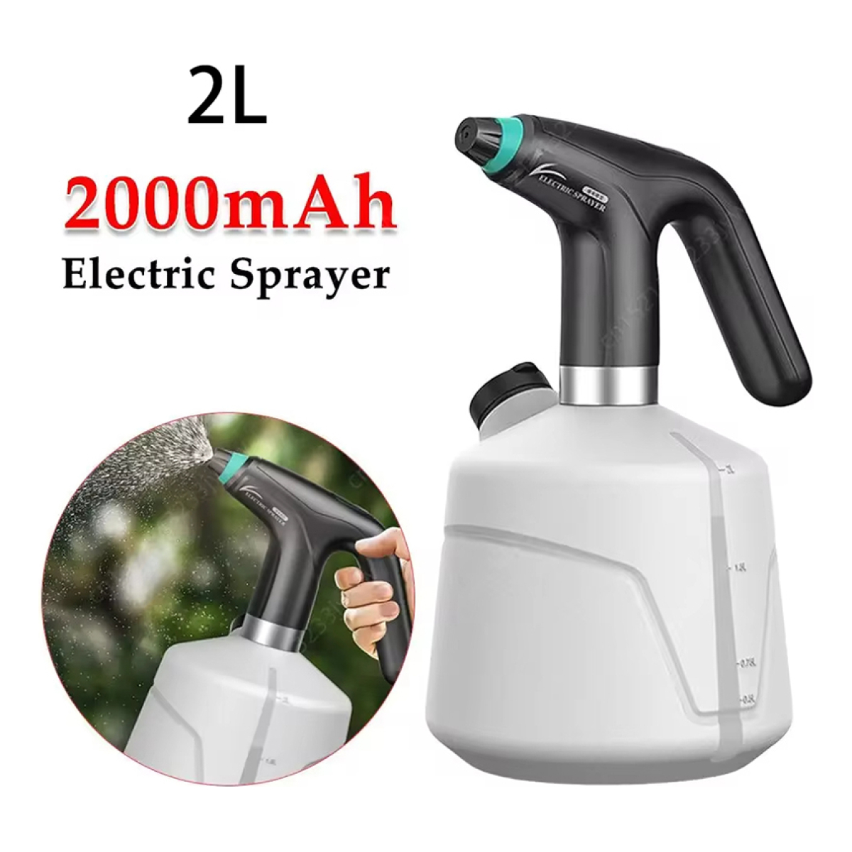 Pulverizador Rociador De 2 Litros Electrico - Imagen 8