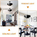 Lámpara Techo Colgante Moderna 3 Niveles Led Estilo Nórdica - Imagen 13