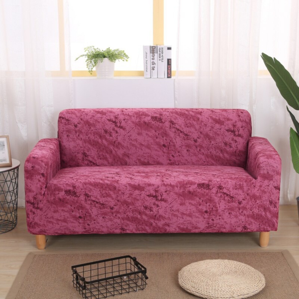 Funda Cubre Protector Sillon Sofa 3 Cuerpo Diseño Terciopelo - Imagen 28