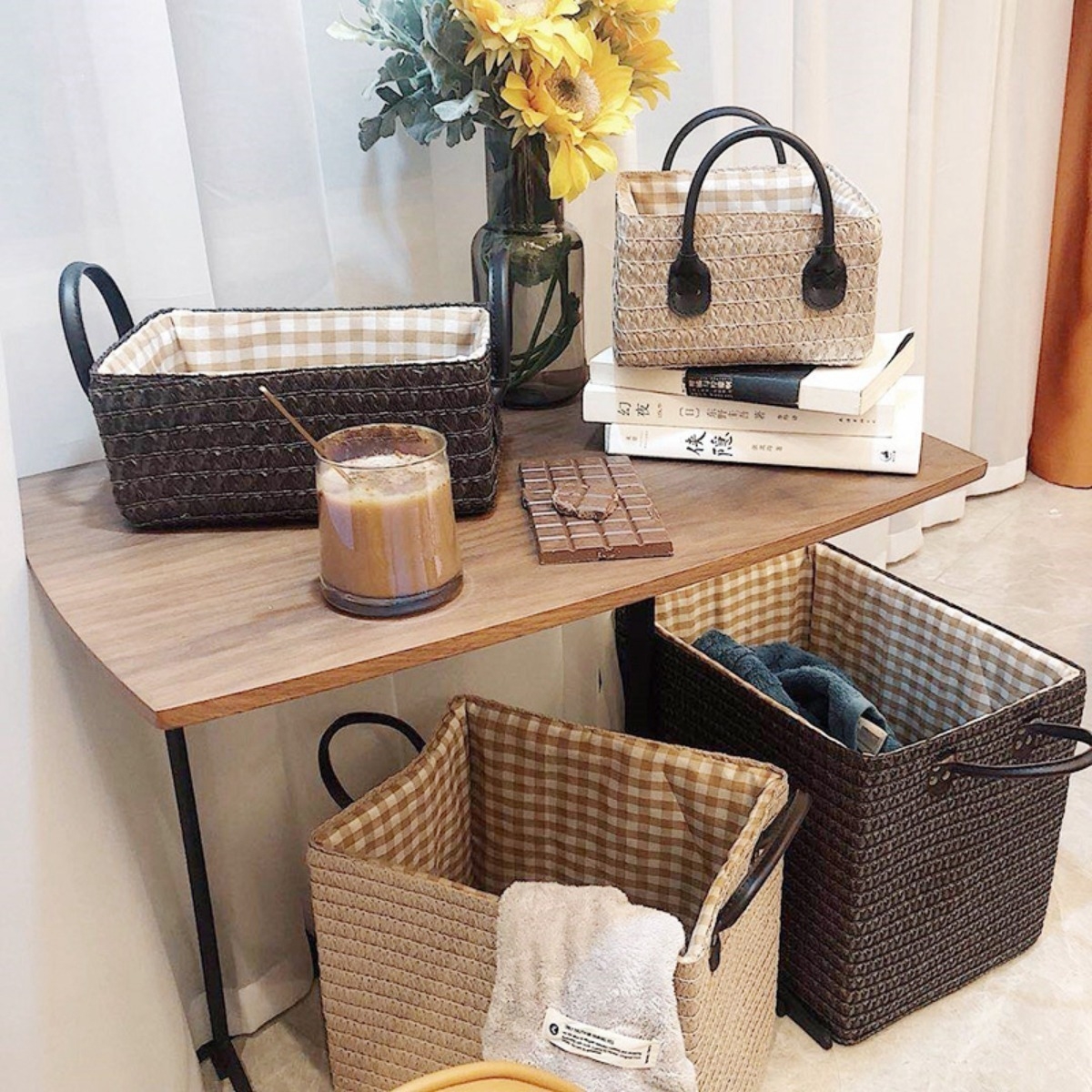 Caja Decorativa Organizadora Con Asas Plegable - Grande - Imagen 15