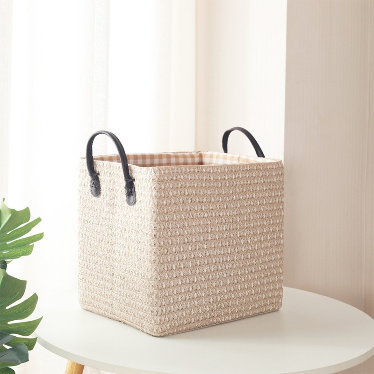 Caja Decorativa Organizadora Con Asas Plegable - Grande - Imagen 4