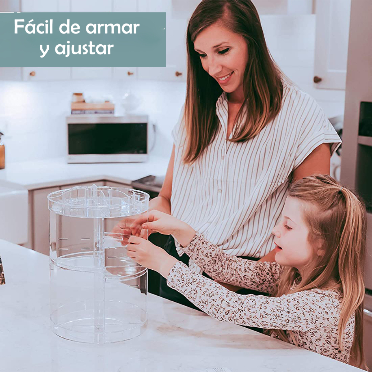 Organizador De Cosmeticos Glam Caddy - Maquillaje Giratorio - Imagen 9