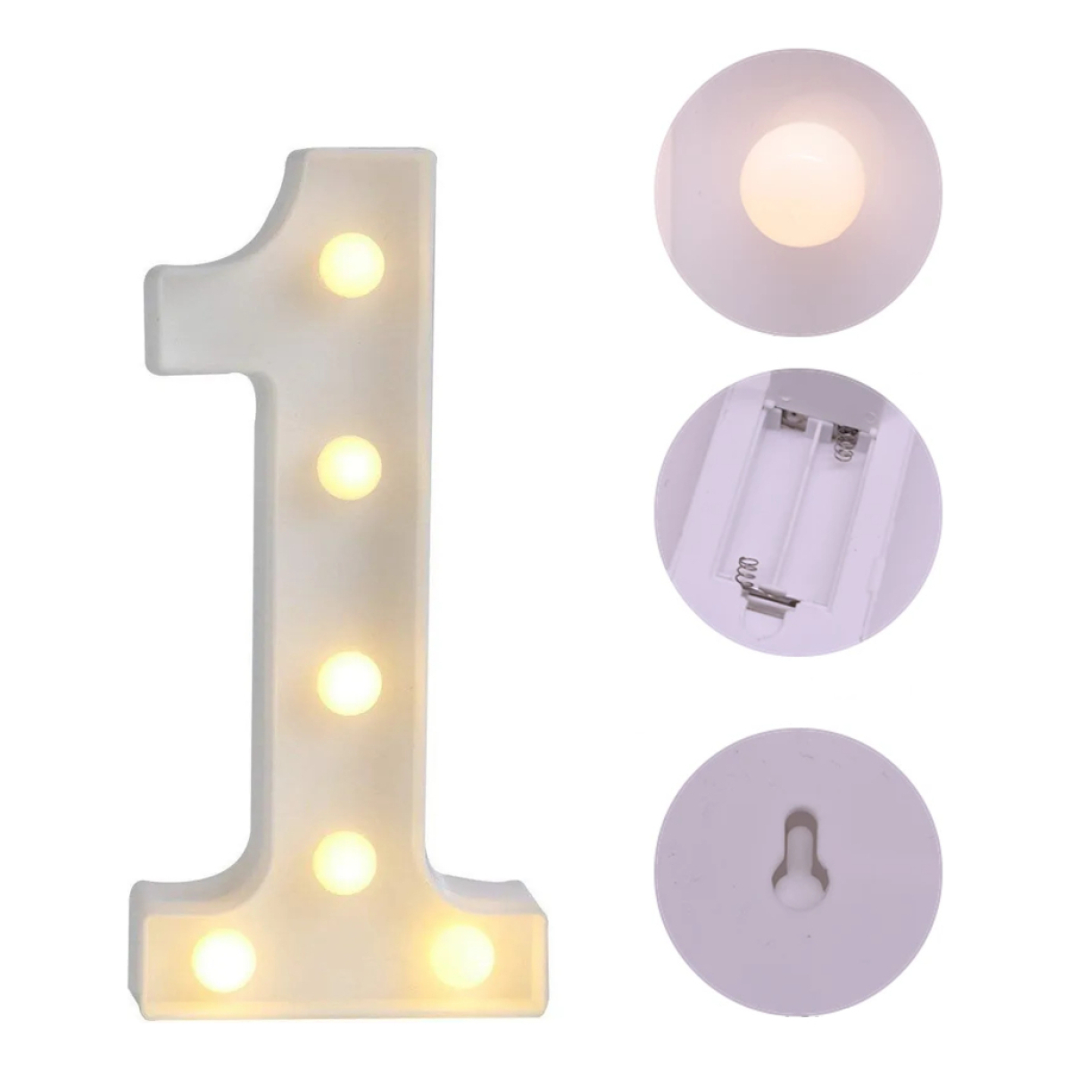 Numeros Luces Led Light Decoración Fiestas, Cumpleaños - Imagen 2