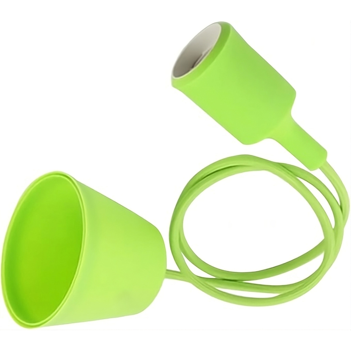 Colgantes Moderno Silicona Cable Textil 1mt Apto Led Vintage - Imagen 26