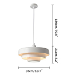 Lámpara Techo Colgante Moderna 3 Niveles Led Estilo Nórdica - Imagen 7