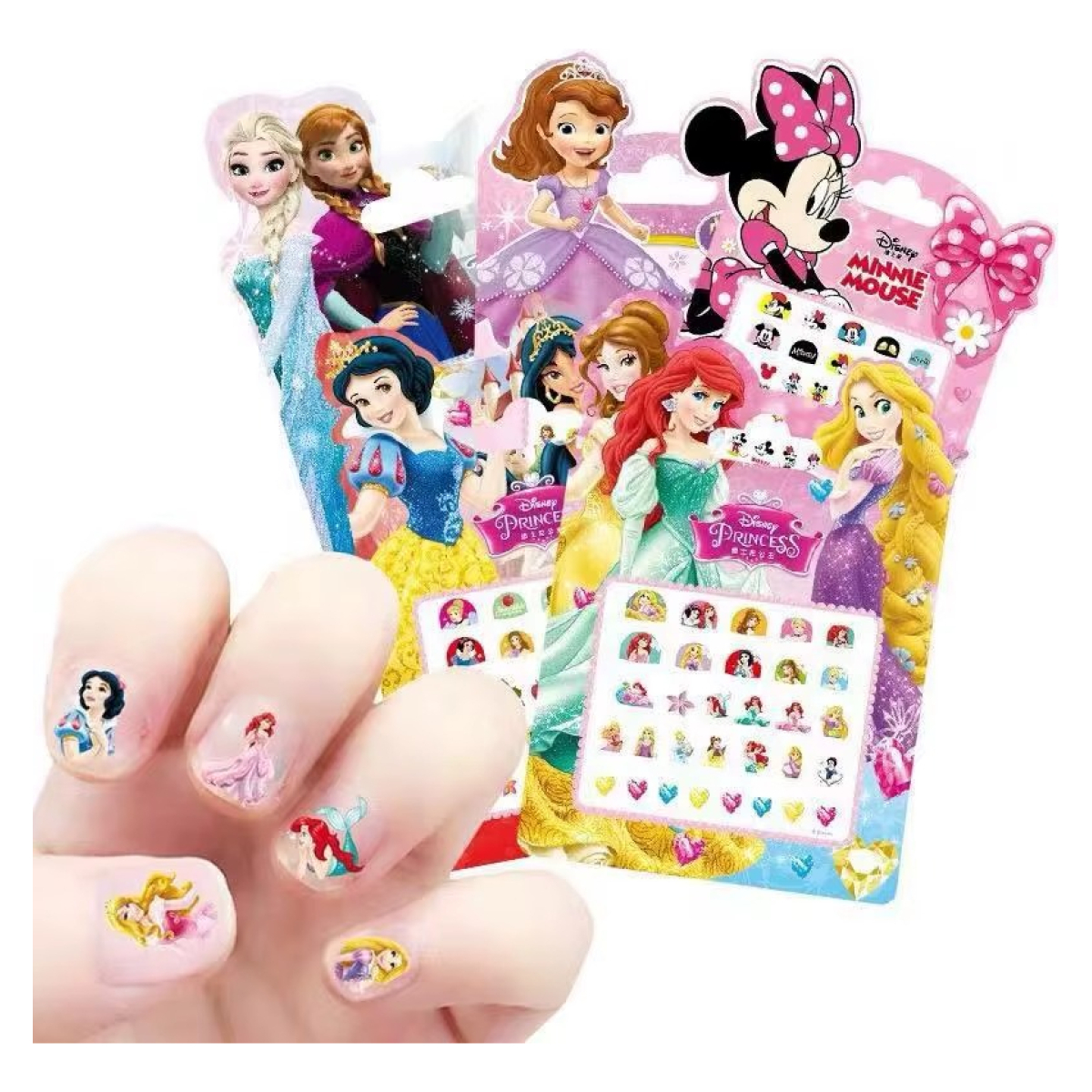 Stickers Para Uñas Decoracion Niñas Personajes Animados - Imagen 3