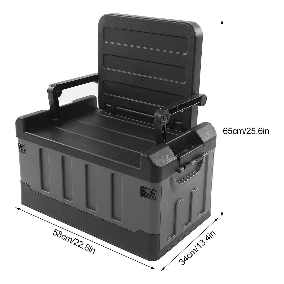 Caja Silla Almacenamiento Pesca Automóvil Camping Plegable - Imagen 10